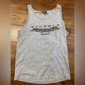 Vtg Y2K Harley Davidson 2003 sturgis South Dakota Tank top Large